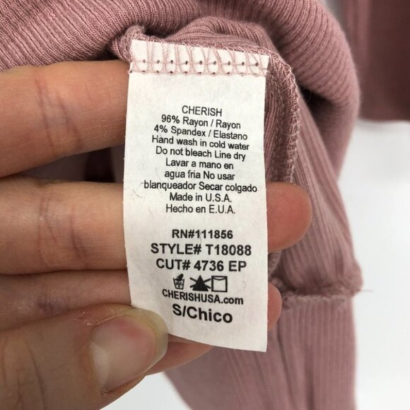 Cherish Fun and flirty ribbed tunic rose taupe NWT - Picture 8 of 16